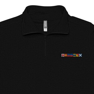 FREEDOM spelled out with nautical signal flags Unisex fleece pullover