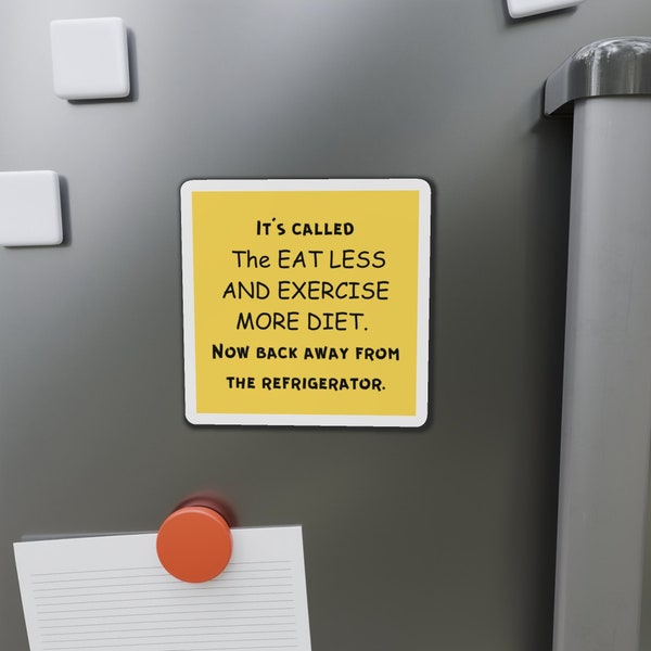 Funny Diet Aid Die-Cut Refrigerator Magnet
