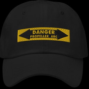 Danger Propeller Arc Dad hat, pilot hat, paramotor hat, ultralight pilot cap, flight gear,