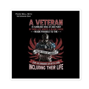 Wine Label Sticker for Veteran&#39;s Day, Gift For Veteran, Patriotic Wine Label