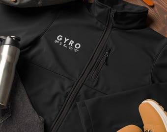 GYRO PILOT Embroidered on Columbia soft shell jacket, Gift for Ultralight Pilot, Flight Jacket