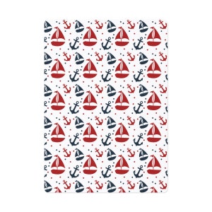 Sailboats and Anchors Nautical Theme Poker Cards