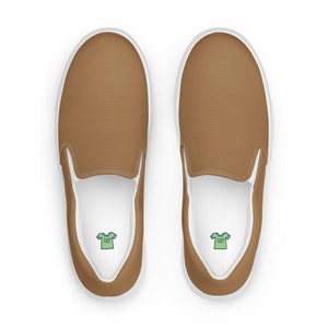 Brown Women’s slip-on canvas shoes