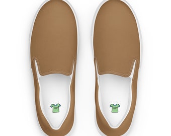 Zapatos de lona Slip-on Brown para mujer