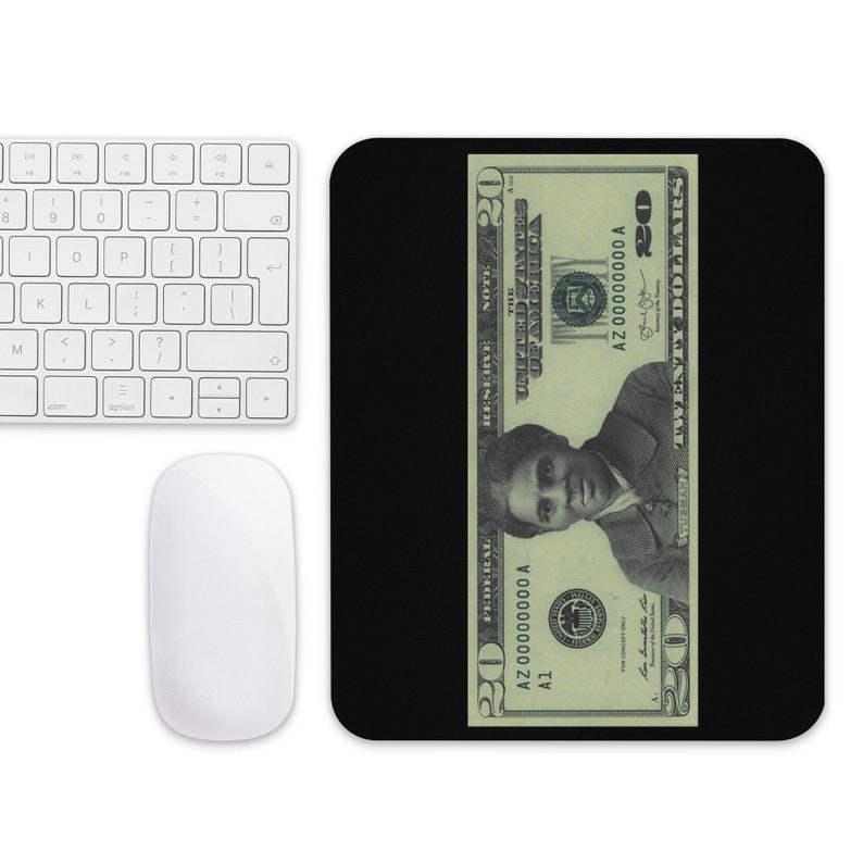 Harriet Tubman 20 Dollar Bill Mouse Pad Black History Mouse Etsy