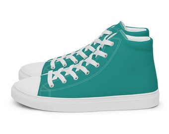 Women’s Teal high top canvas shoes