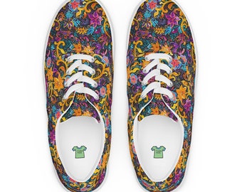 Zapatos de lona con cordones Batik Design para mujer, zapatillas deportivas inspiradas en Batik, zapatos de verano de moda