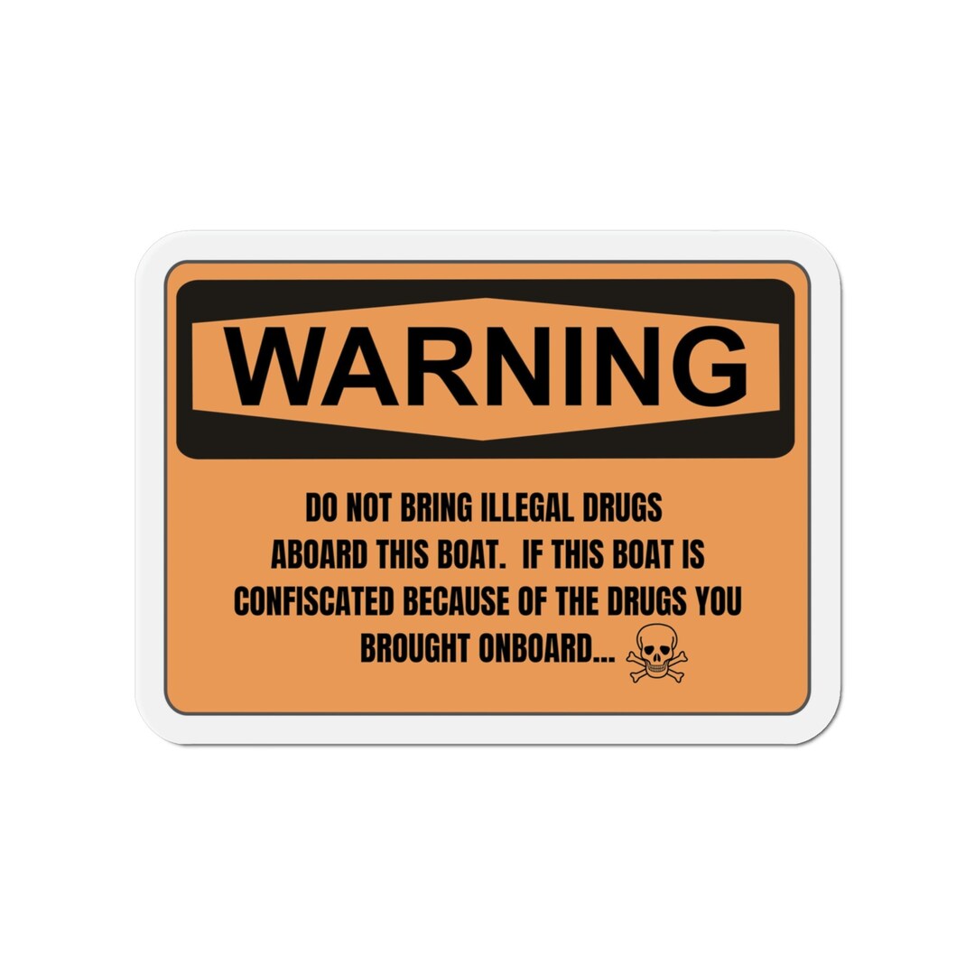Funny Warning Sign for Boaters Refrigerator Magnets, Gift for Boat ...