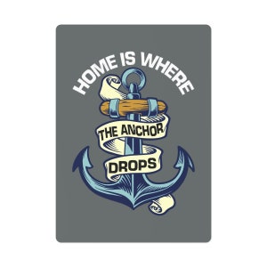 Nautical Theme Poker Cards, Home Is Where The Anchor Drops