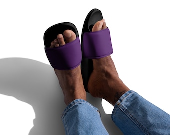 Men’s Purple slides, Men's Royal Purple Sandals