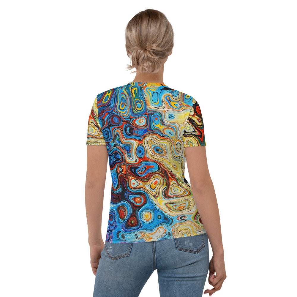 Abstract Art Women's T-shirt All Over Print Shirt - Etsy