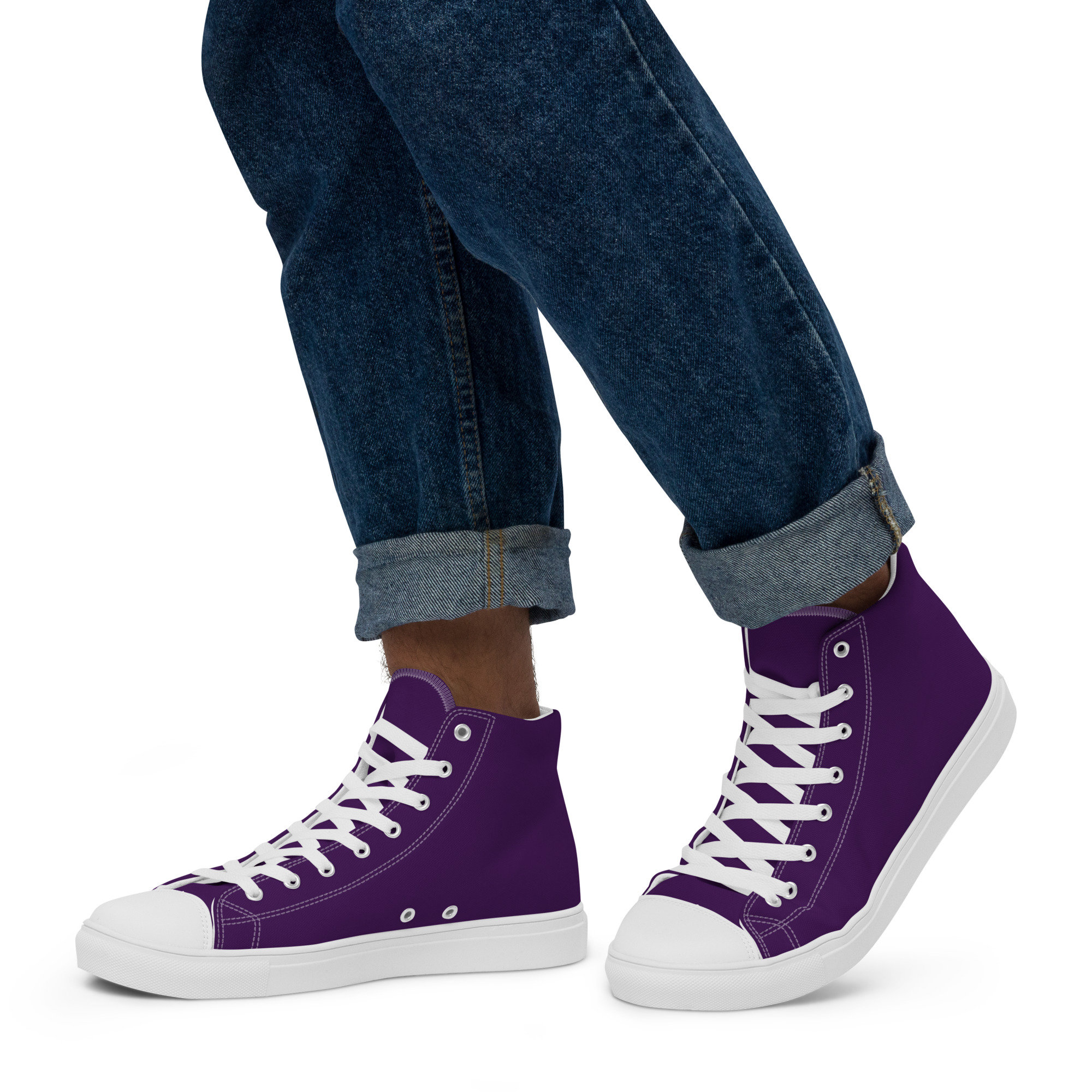 Mens purple 2024 converse high tops