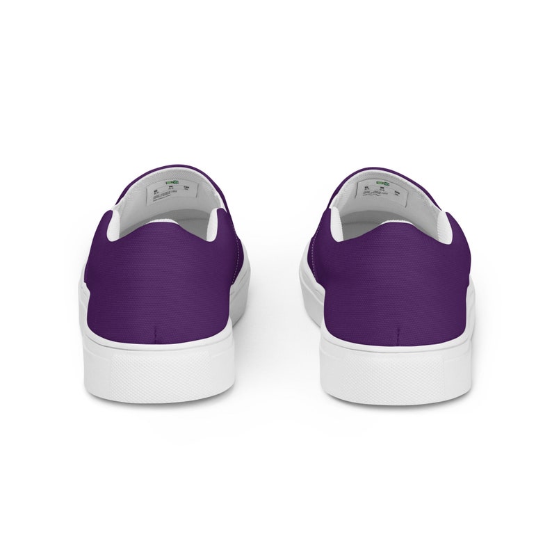Men’s Deep Purple slip-on canvas shoes, Royal Purple Casual Summer Shoes