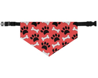 Collier de bandana pour animaux de compagnie orange brûlé, bandana pour chien