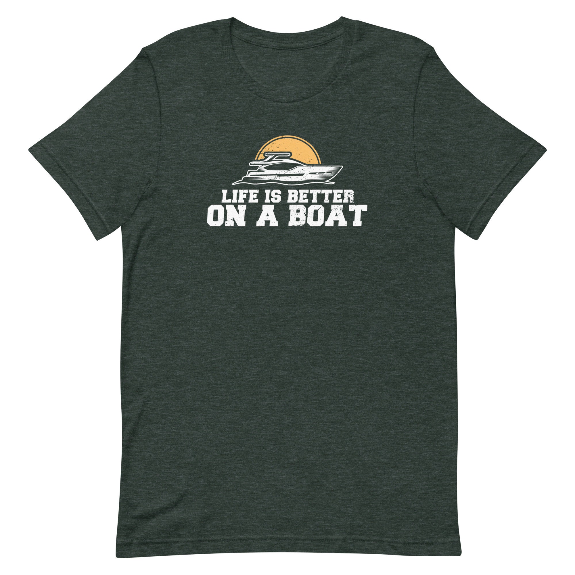 Life is Better on A Boat Short-sleeve Unisex T-shirt Boating - Etsy