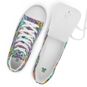Floral Flower Print Women's High Top Shoes