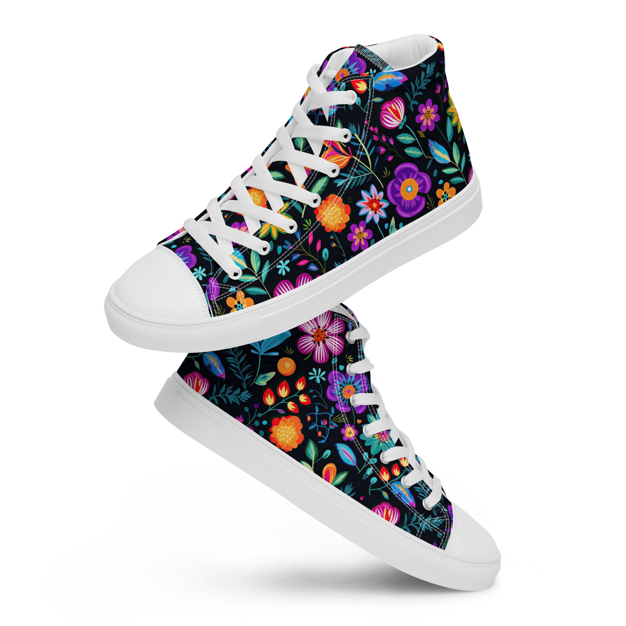 Serape Baja Mexican Women's High Top Shoes