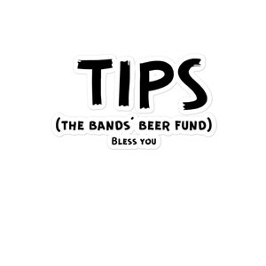 Funny Tip Jar Adesivi senza bolle