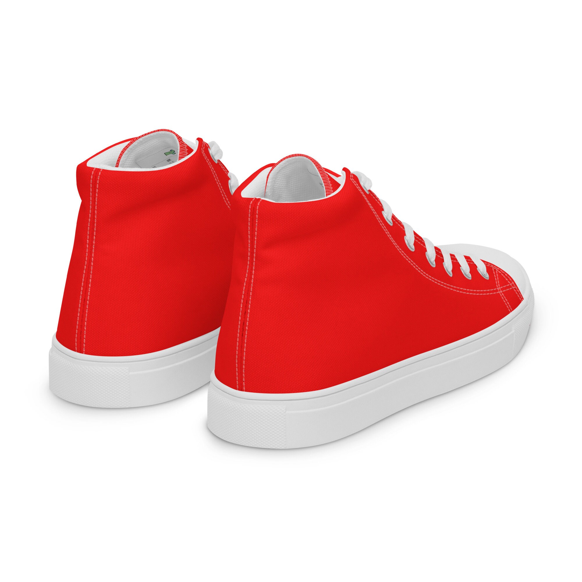 Red high top canvas deals shoes