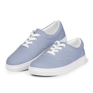 Men’s Blue lace-up canvas shoes