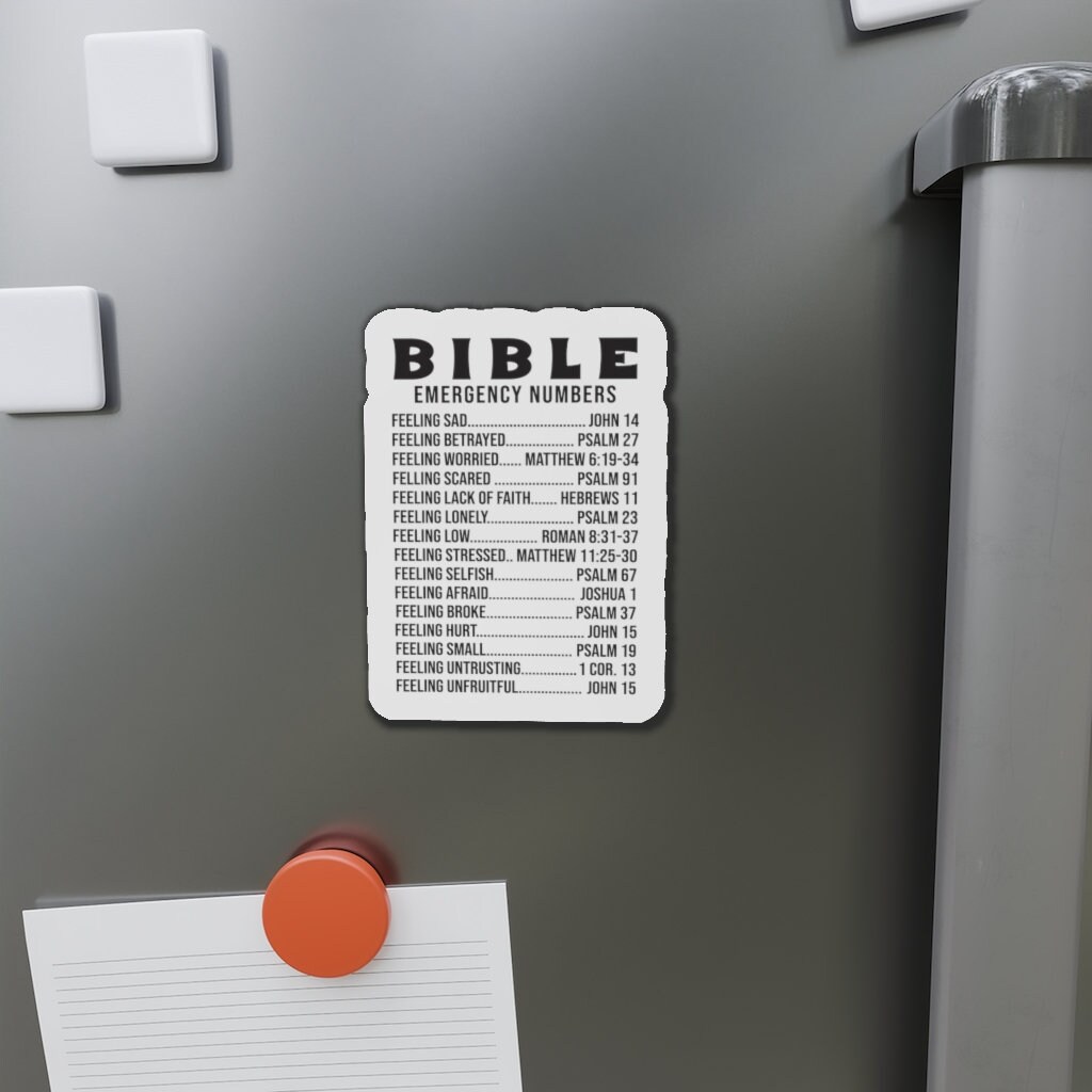 Emergency Scripture Magnets Bible Emergency Numbers Magnets, Religious Magnets, Inspirational ...