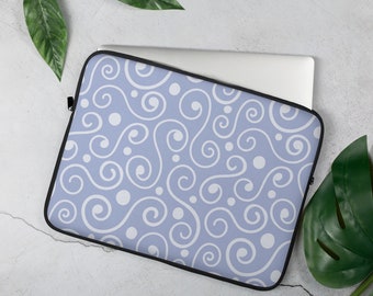 Blue Abstract Laptop Sleeve