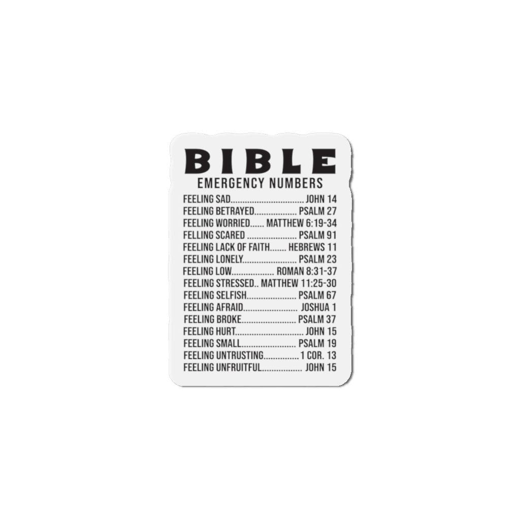 Emergency Scripture Magnets Bible Emergency Numbers Magnets, Religious Magnets, Inspirational ...