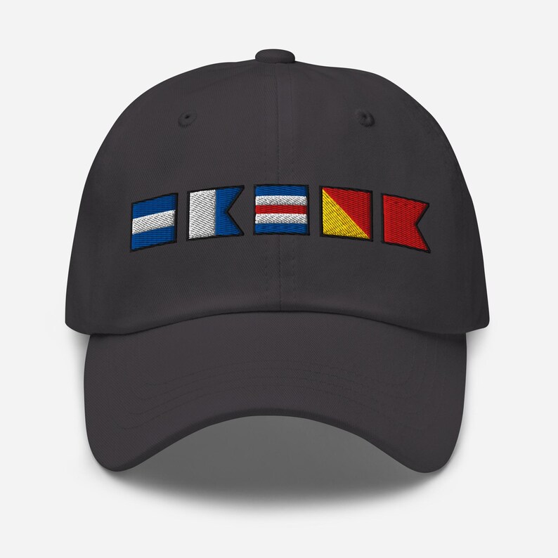 Jacob Rokas Flag Plus JACOB Spelled Out With Embroidered Nautical Signal Flags Dad Hat - Etsy