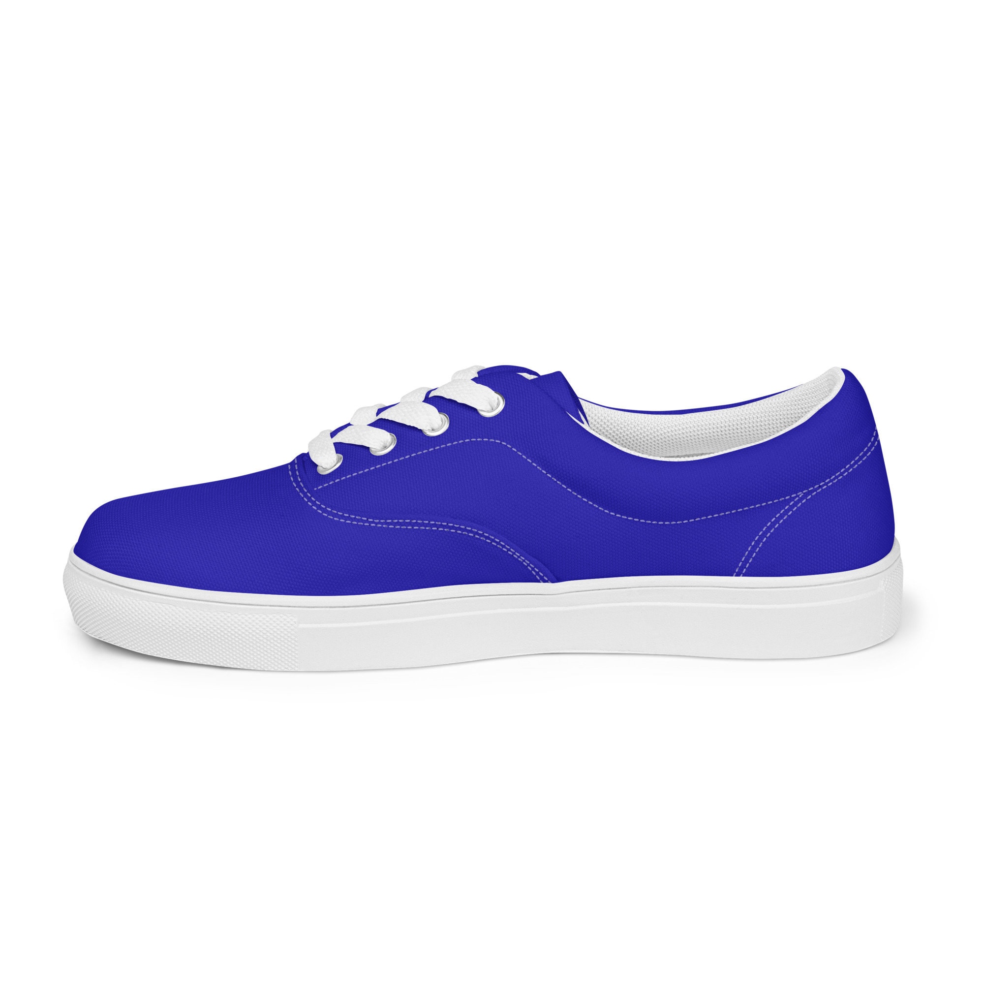 Royal blue canvas shoes top