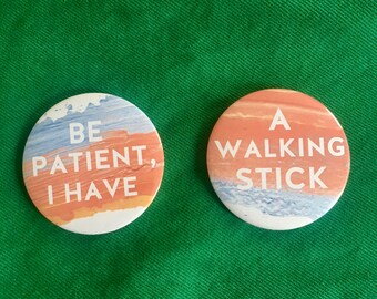 walking stick badges etsy