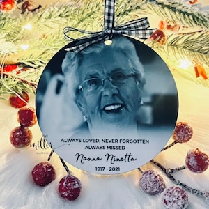Memorial Ornament | In Loving Memory | In Memory Of | Christmas Ornament