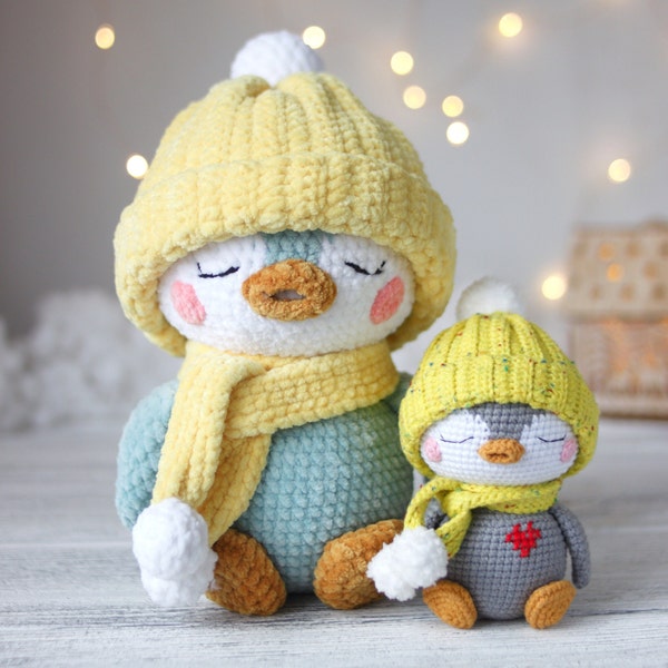 Penguin crochet pattern in English. Amigurumi Little penguin pattern. Cute crochet pattern ideas