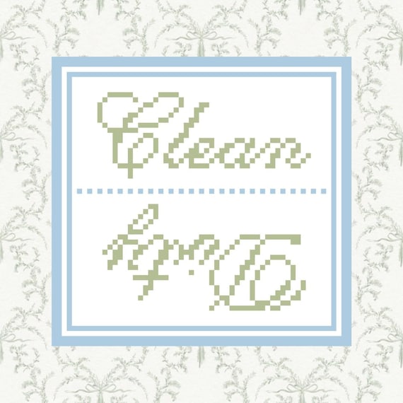 Clean/Dirty Sign, Dishes Stitch Chart, Dish Magnet, Needlepoint Digital Chart, Needlepoint & Cross Stitch Chart, Needlepoint PDF Pattern