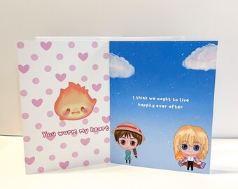 Howl + Sophie Valentines Day Card [2 pack]
