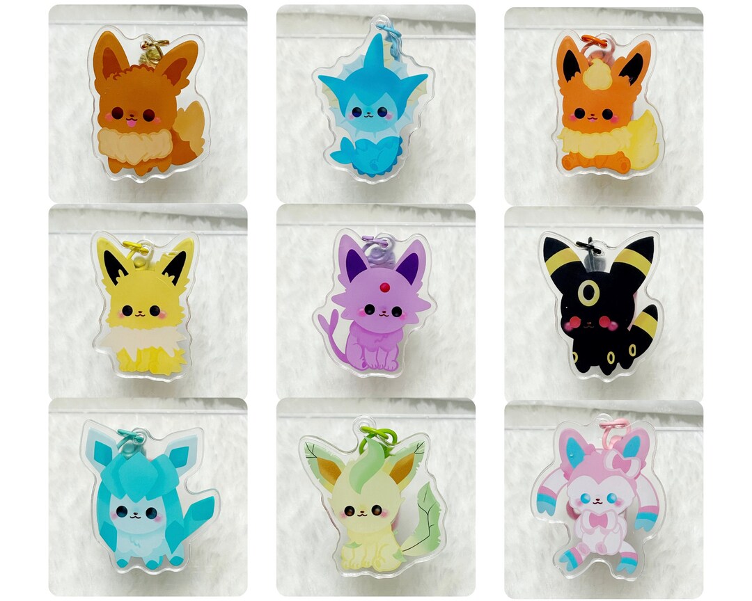 PKMN Eeveelution Keychains - Etsy
