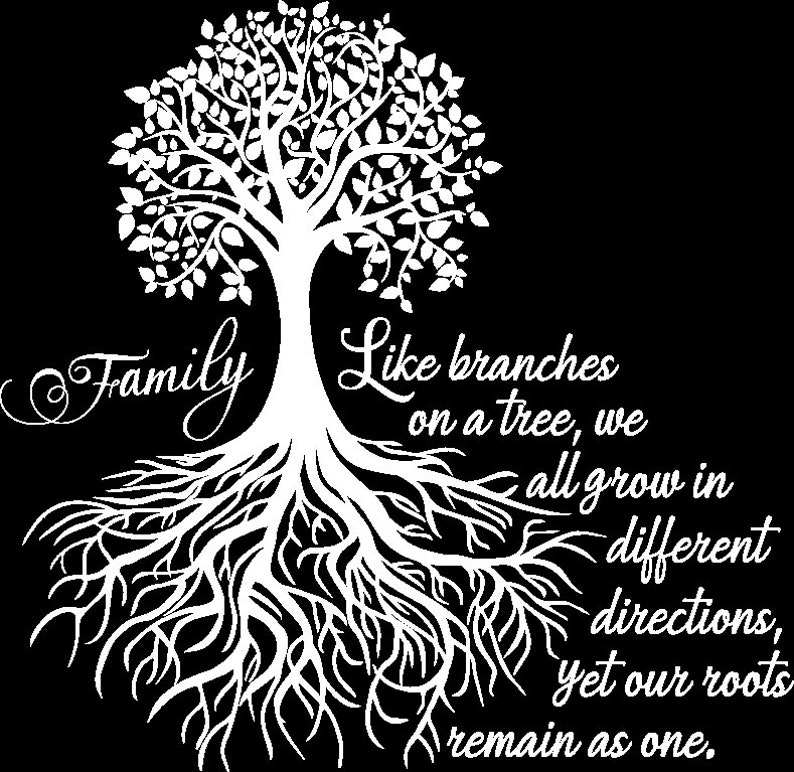 Family Tree Wall Decal Etsy