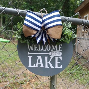 Welcome to the Lake | Lake House Decor | Lake Sign | Welcome to the Lake Door Hanger
