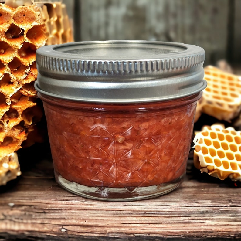 Strawberry Habanero Jam made with Pure Local Honey image 1
