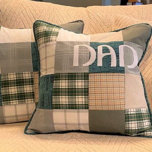 T-shirt Pillow/Monogramed Keepsake Pillow/Clothing Pillow/ Memory Pillow/Keepsake Pillow/Custom Keepsake Pillow/Custom Memory Pillow