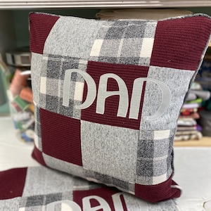 Keepsake Pillow/Memory Pillow/Monogramed Keepsake Pillow/Handmade Keepsake Pillow/Custom Memory Pillow with Monogram/EXAMPLE