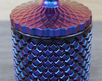 Can with lid Handmade can made of epoxy resin