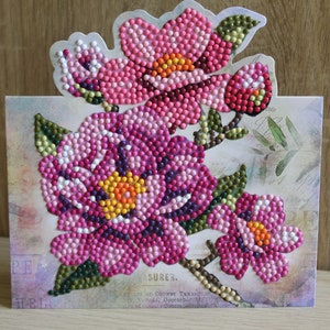 Diamond , Grußkarte, Grußkarte, Geburtstagskarte,Karte , Blume, Rosen,Rosenzweig
