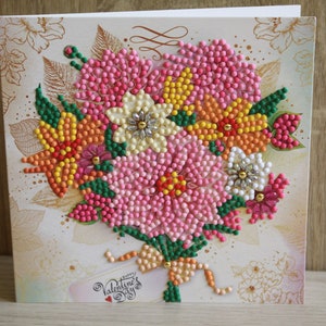 Diamond , Grußkarte, Diamond , Geburtstagskarte, Blumem, Blumenstrauß