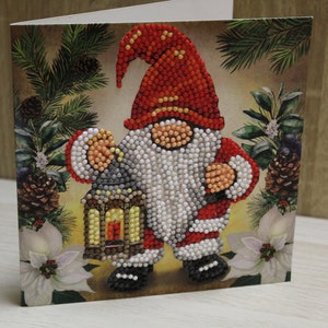 Diamond Grußkarte, Grußkarte, Weihnachtskarte, Weihnachtszwerg, Wichtel, Zwerg