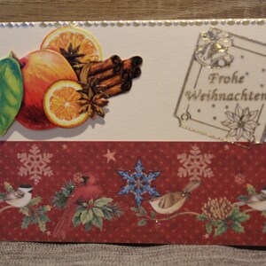 Weihnachtskarte, 3D Karte, Karte,Handarbeit, Unikat,