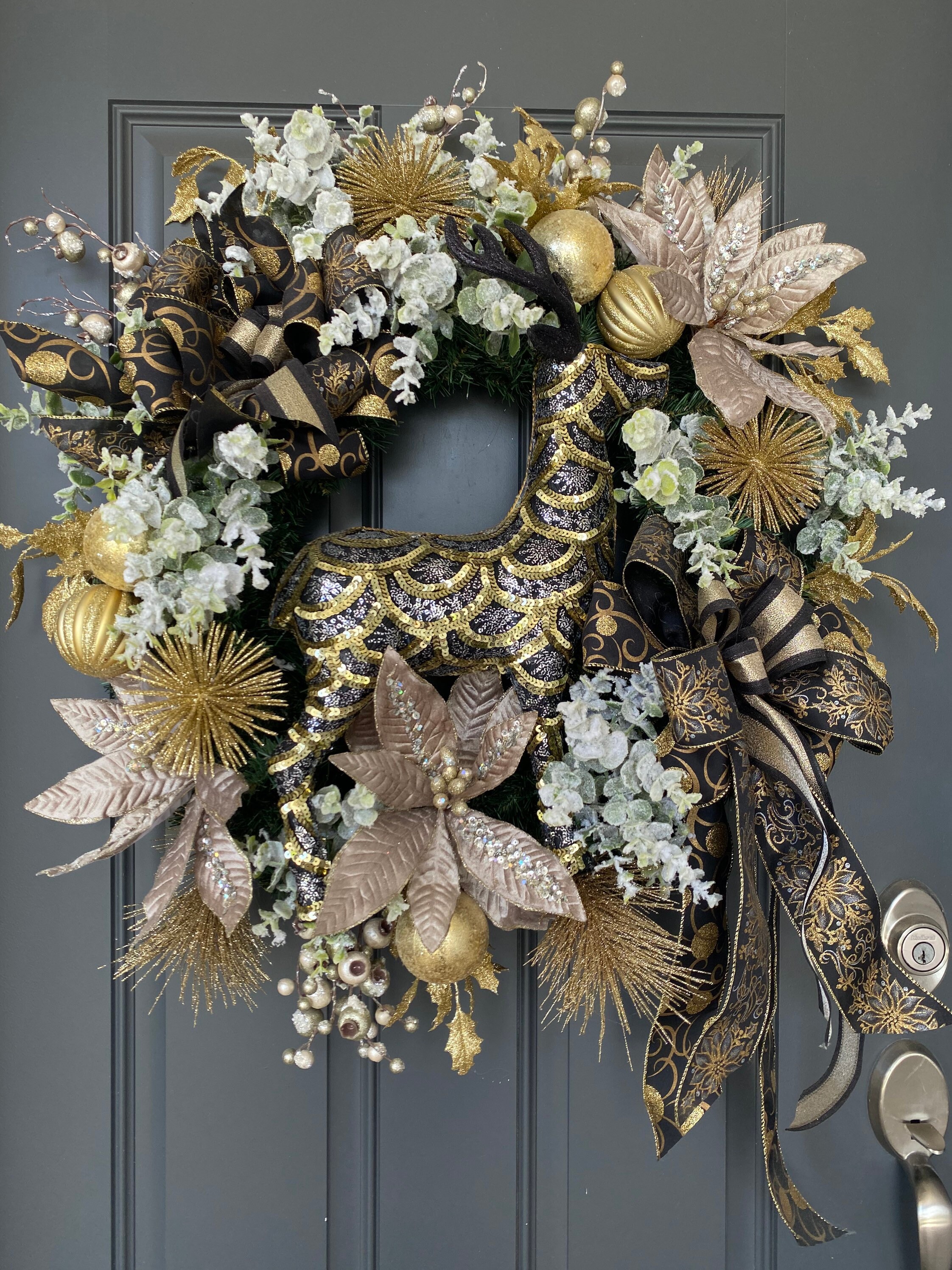 Black Christmas Wreath 
