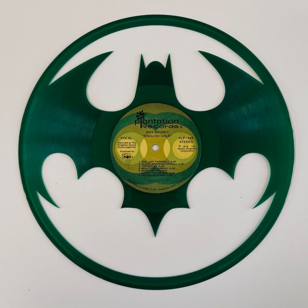 BATMAN Vinyl Record Art GREEN VINYL Etsy