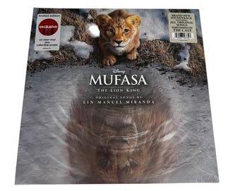 Mufasa - Disney Movie Soundtrack (2024) Clear Vinyl with Bonus Poster NEW and SEALED