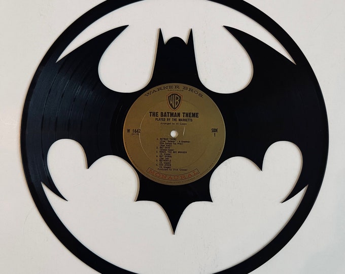 BATMAN Vinyl Record Art Etsy