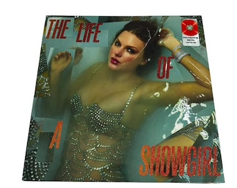 Taylor Swift - The Life of a Showgirl (2025) Portofino Orange Glitter Vinyl - NEW SEALED